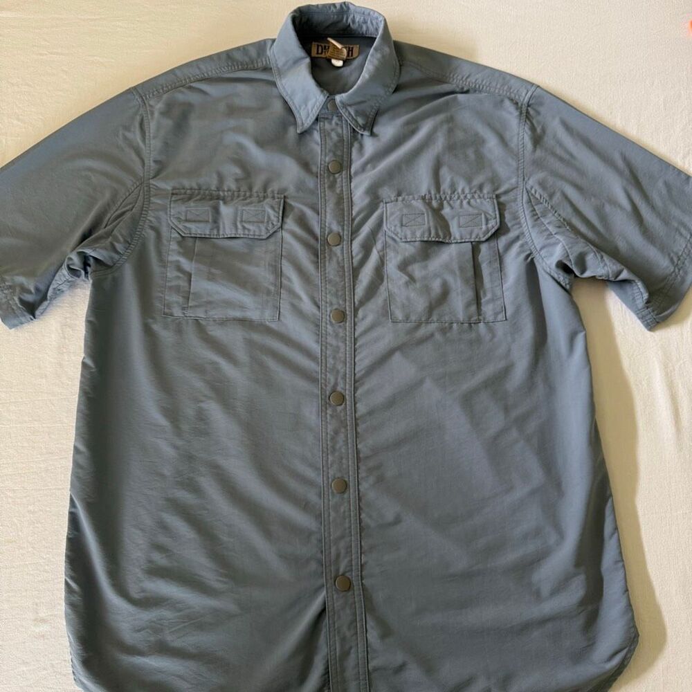 Duluth Trading Co | Gray Vented Performance Short Sleeve Shirt | Men’s Medium